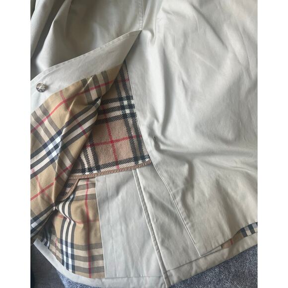 Burberry Camden Women’s Beige Removable Lining Water Resistant Trench Coat Sz XL - Picture 15 of 16